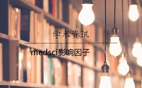 medsci影响因子